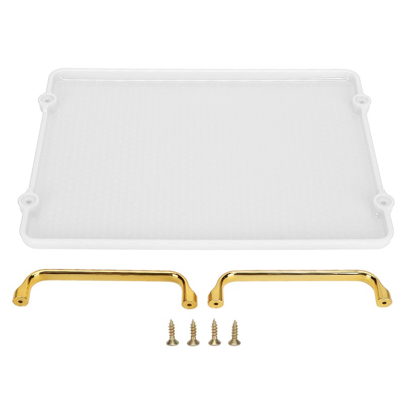 Decorative Tray Elegant Exquisite Texture Ergonomic Serving Tray with Handles