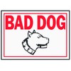 Hy-Ko Products SS-11 Bad Dog Aluminum Sign, 10" x 14", Red/White