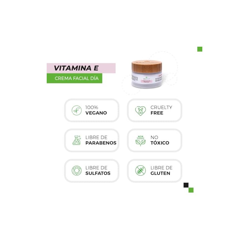 Crema Facial de Día con Vitamina E y SPF15 |