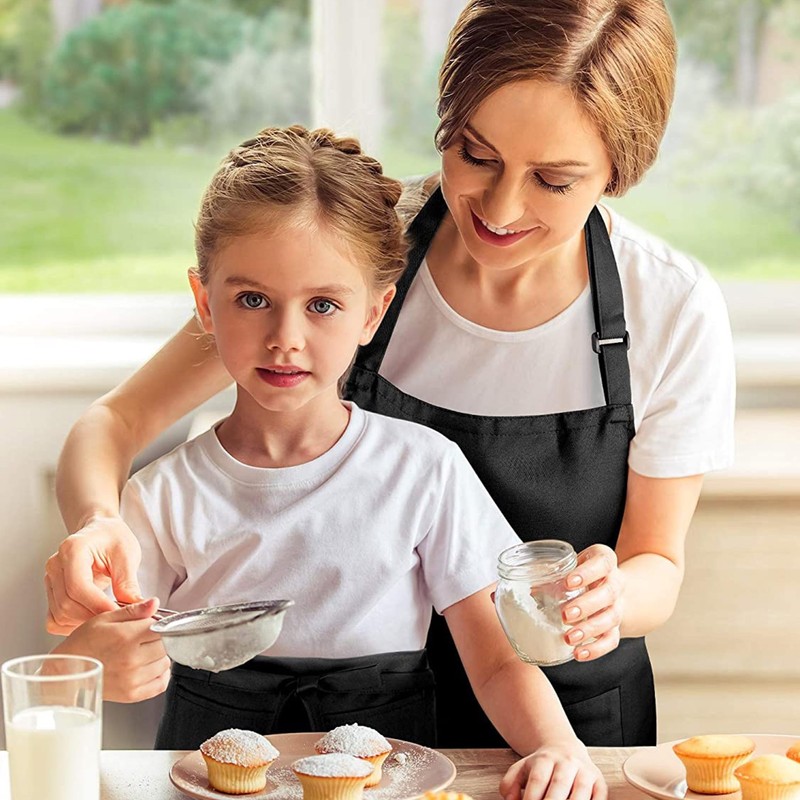 SJDOFU Apron, 2 Pack Chef Apron, Aprons with 2 Pockets