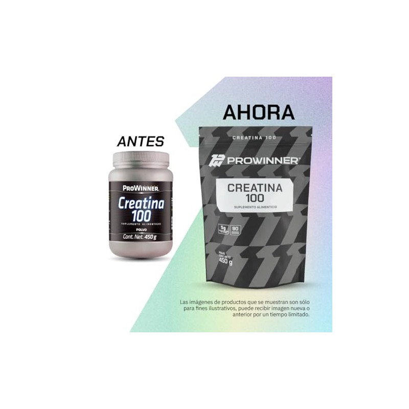 Prowinner Creatina 100 Pura Polvo Suplemento Alimenticio Por Porción Pre