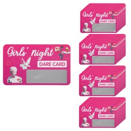Tabanzhe Hen Party Games Scratch Off Dare Card Set-20PCS Fun Girls Hen Night Game Gard with 20PCS Scratch-Off Stickers Hen Do Games Accessories for Girls Night Out Party