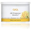 GiGi All Purpose Honee Wax - Hair Removal Wax for Face, Body & Brazilian Waxing with Beeswax Formula, 8 oz