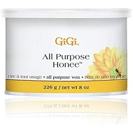 GiGi All Purpose Honee Wax - Hair Removal Wax for Face, Body & Brazilian Waxing with Beeswax Formula, 8 oz