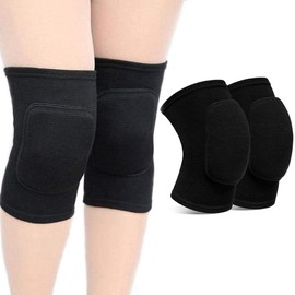 MingFontec 1 Pair of Knee Pads Dance for Volleyball, Handball, Indoor Sports, Dance, NTI Collision Soft Thickening Sponge Knee Pads, Elastic Collision Prevention