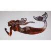 Unbranded Swimming Mermaid - Metal Wall Art - Copper 30"