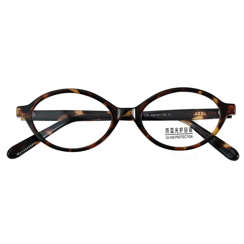 moomoobird Blue Light Glasses Women Men Oval Small Glasses Frame