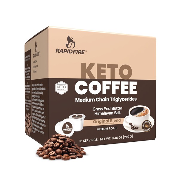 Rapid Fire Rapidfire Original Flavor High Performance Keto Coffee Pods,
