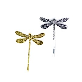 Dragonfly Hair Pins Dragonfly Bobby Pins Dragonfly Hair Clip Pin Dragonfly Alloy Side Clip BW73 (2 Pcs-Set A)