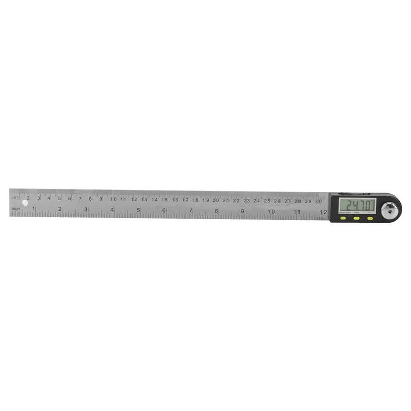 0-300mm Stainless Steel Electronic Protractor Digital Goniometer Angle Finder Miter