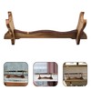 HOLIDYOYO Wooden Sword Stand, Light Brown Flute Display Rack, Single
