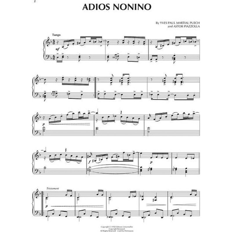 Astor Piazzolla Piano Collection