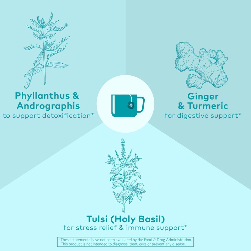 Organic India Tulsi Cleanse Herbal Tea - Holy Basil, Stress