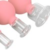 4pcs Glass Face Cupping Set Silicone Lymphatic Drainage Skin Lifting