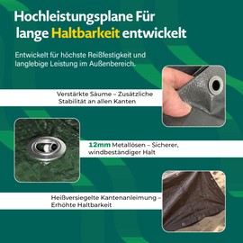 GARDENIX All-purpose tarpaulin, protective tarpaulin, blue, 60 g/m² (3 m x 4 m)