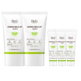 Dr.G Green Mild Up Sun Cream 50ml x 2 + 10ml x 3 UV Protection Mild, Low-Irritation, Sensitive Skin Sun Care / 닥터지 그린마일드업 선크림 50ml x 2 + 10ml x 3 자외선차단 순한 저자극 민감피부 선케어
