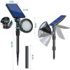 Solar Landscape Spotlights - 2-in-1 Adjustable Brightness for Gardens