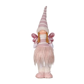 Dedrian11 Angel Decoration Fairy Figurine Elf Ornament, Essential Home & Room Decor,Xmas Tree Decor, Holiday Accent (Pink)