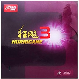 BestParts DHS Hurricane 3 Table Tennis Rubber Sheet Ping Pong Rubber 2.2mm, Black