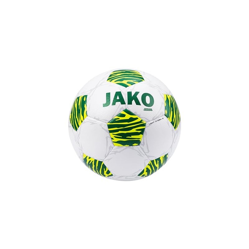 JAKO Lightball Animal, White/Sports Green/Neon Yellow, 290 g, 4