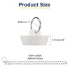 sourcing map 2Pcs Rubber Drain Stopper with Chain and Hanging