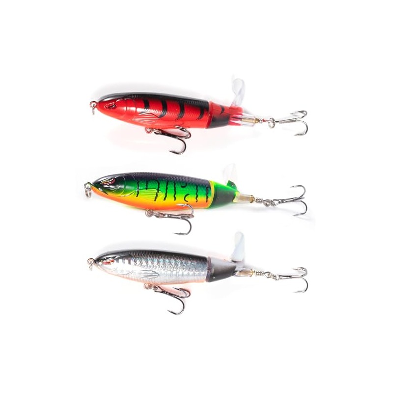 ANCEER Oberwasser Fishing Lures, 3 Pieces Whopper Fishing Lures for