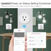MoesGo Smart WiFi Power Dimmer Plug, Brightness Adjust Timer Socket,