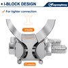 ouyanglong 2.5 Inch Exhaust Clamp, Stainless Steel exhaust pipe clamp,