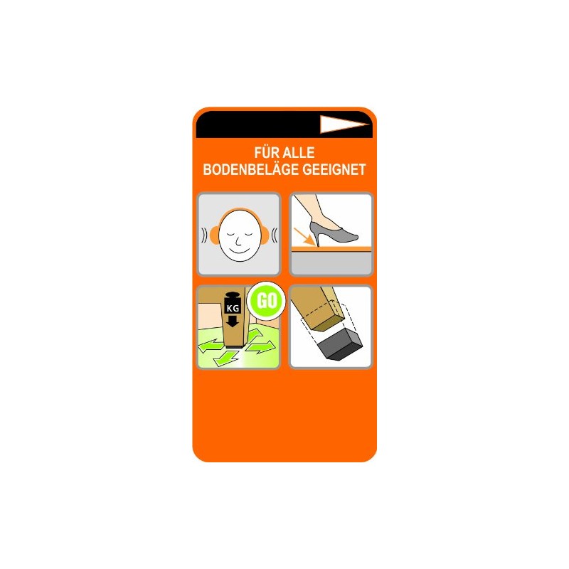 4 Stück Stuhlbeinkappe Stuhlbeinschutz Bodenschutz Stuhlschoner Kunststoff weiss Durchmesser 22mm,