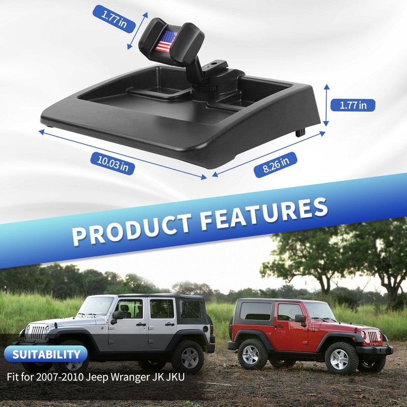 SQQP Multi-Mount Metal Road Dash Cell Phone Holder Fit for