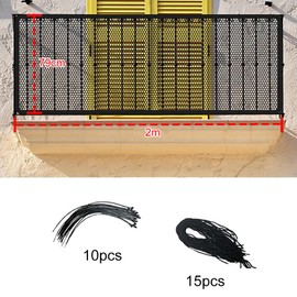 Stair Protective Net, Children's Safety Net, Children's Stair Safety Net, Baby Balcony Safety Net, Children's Stair Railing, Fence, Mesh Protective Net, Balcony Net, Children Baby Balcony Net, Safety