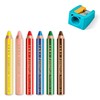 Staedtler 3-in-1 Noris Junior Colouring Pencils (Colourful, Wax and Watercolour