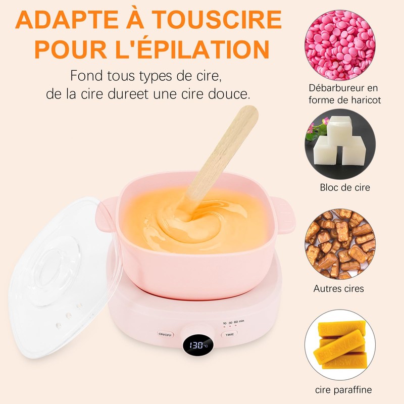 Wax Heater Professional Adjustable Temperature Wax Machine Hair Removal Hot