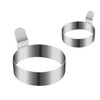 NovaFuse Set of 4 Fried Egg Moulds, Stainless Steel Egg