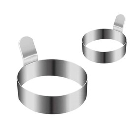 NovaFuse Set of 4 Fried Egg Moulds, Stainless Steel Egg Rings, Omelette Mould, Pancake Mould