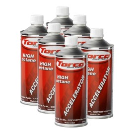 Torco Octane Booster Fuel Additive Gas UL Accelerator Case of 6 Quarts