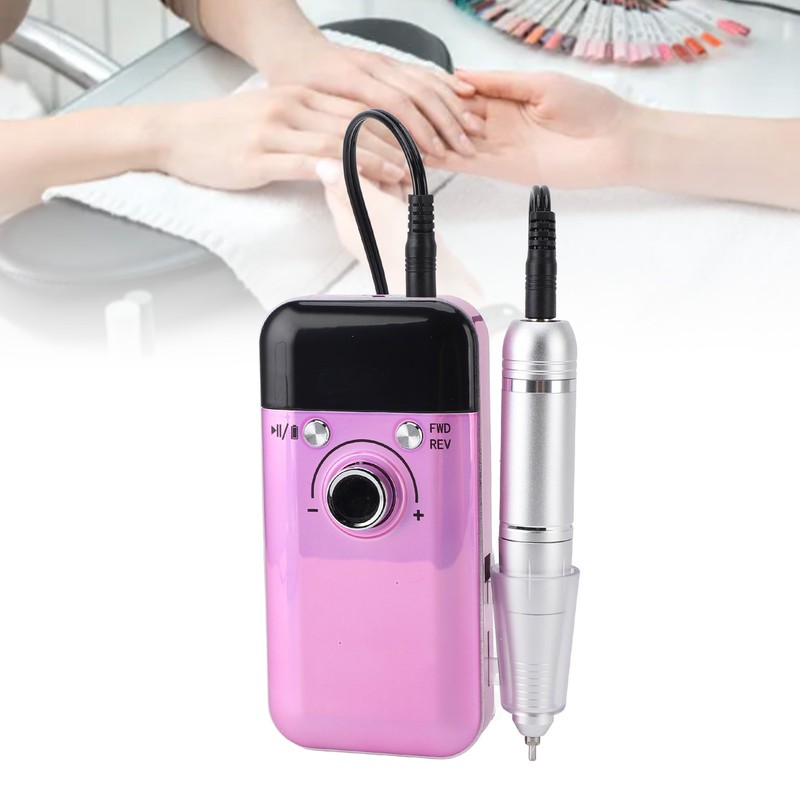 Electric Nail Drill Machine 0‑45000rpm Nail Polisher Rechargeable Nail Remover
