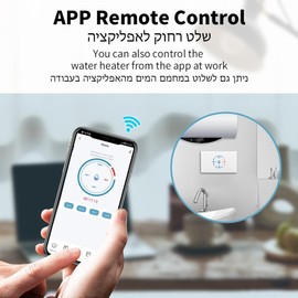 RETROGOO Tuya Smart Life WiFi Boiler Switch 20A with Energy Monitoring 4400W Smart Water Heater Switch US Standard for Alexa Home