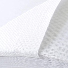 10M Sewing Elastic Ribbon, 10 Meters x 60 mm Wide, Sewing Rubber, Sewing Elastic, White (101, 60 mm X 10M)
