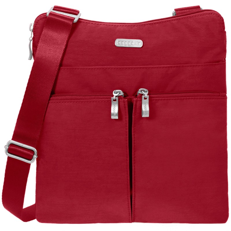 Baggallini Unisex Horizon Crossbody Convertible Cross Body, Apple