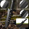 INCLY Metal Detector Shovel, Heavy Duty Double Serrated Edge Digger,