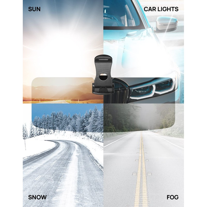 JOYTUTUS Sun Visor for SUV, 2 Pack Polarized Sun Visor