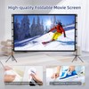 Projector Screen Outdoor, Vamvo Projector Screen with Stand Portable 120"