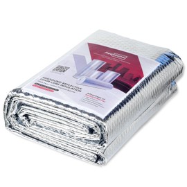 Aggsound 3mm Reflective Bubble Insulation Sheet, 24 in X 5FT Double Side Aluminum Foil Bubble Shield, Aluminum Foil Window Insulation for Winter and Summer, Garage Door, Roof, Car, RV