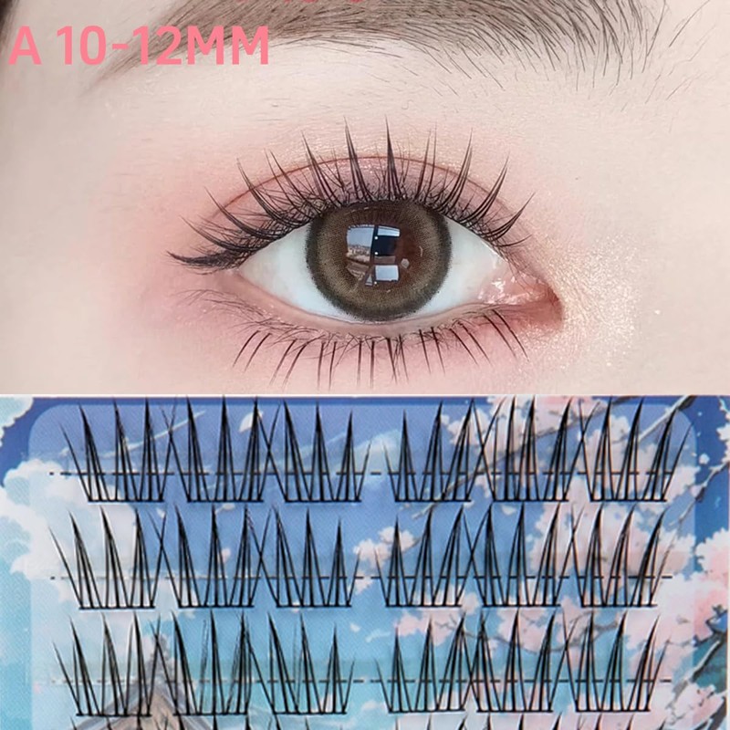 False Eyelashes, Large Capacity, Partial Eyelashes, Bunch, Natural, Partial False