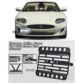 Extreme Online Store EOS License Plate Front Bumper Tow Mount Adapter Relocator Kit - Jaguar XK 07-15 2007 2008 2009 2010 2011 2012 2013 2014 2015