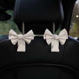 Gancho de bolso para automóvil, 2 piezas en forma de arco ganchos de bolso de automóvil, gancho de bolsas de carro de carga pesada, gancho para reposacabezas de asiento para el asiento de automóvil