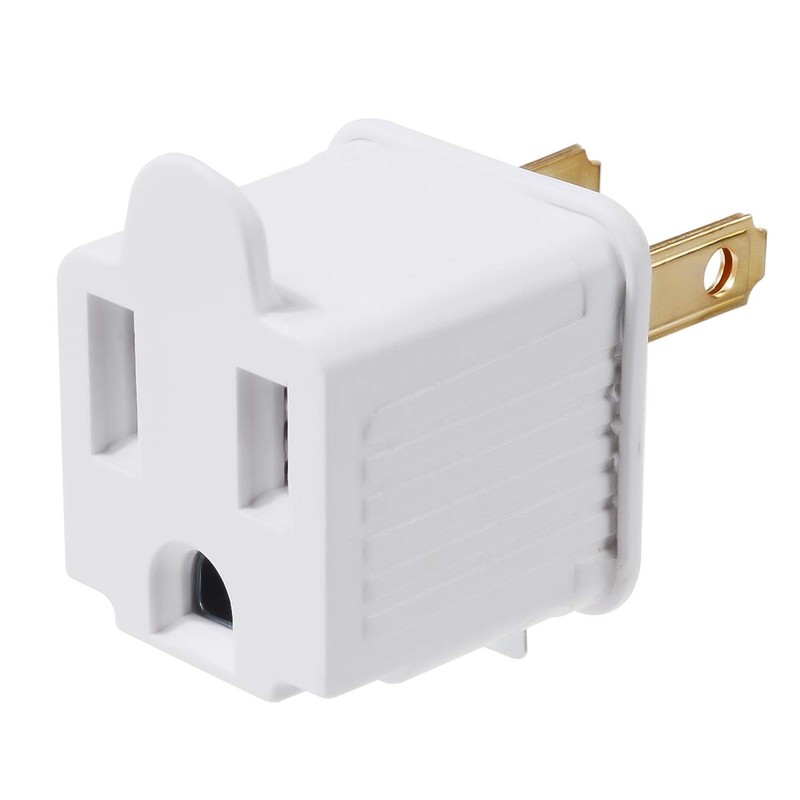 TENINYU Grounded Adapter 3-Prong to 2-Prong Outlet Converter - 3