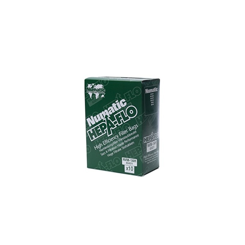 NaceCare 604011 Hepa-Flo Vacuum Bags for Numatic RSV, RBV &