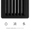 AWENTA 18" x 5" Inch Two Sided Black Door Air